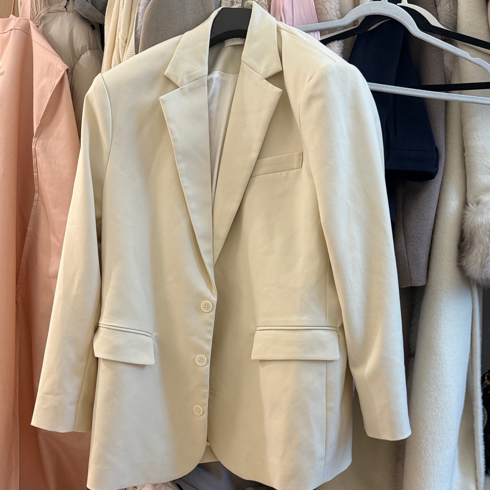 Elegant Cream Women's Blazer Johansen Enzo